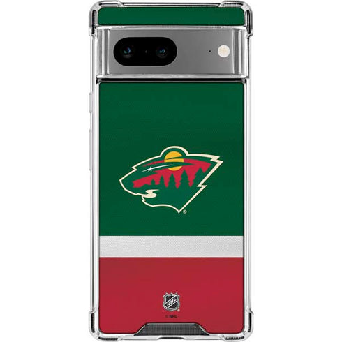 NHL Minnesota Wild Jersey Google Pixel 8 Clear Case